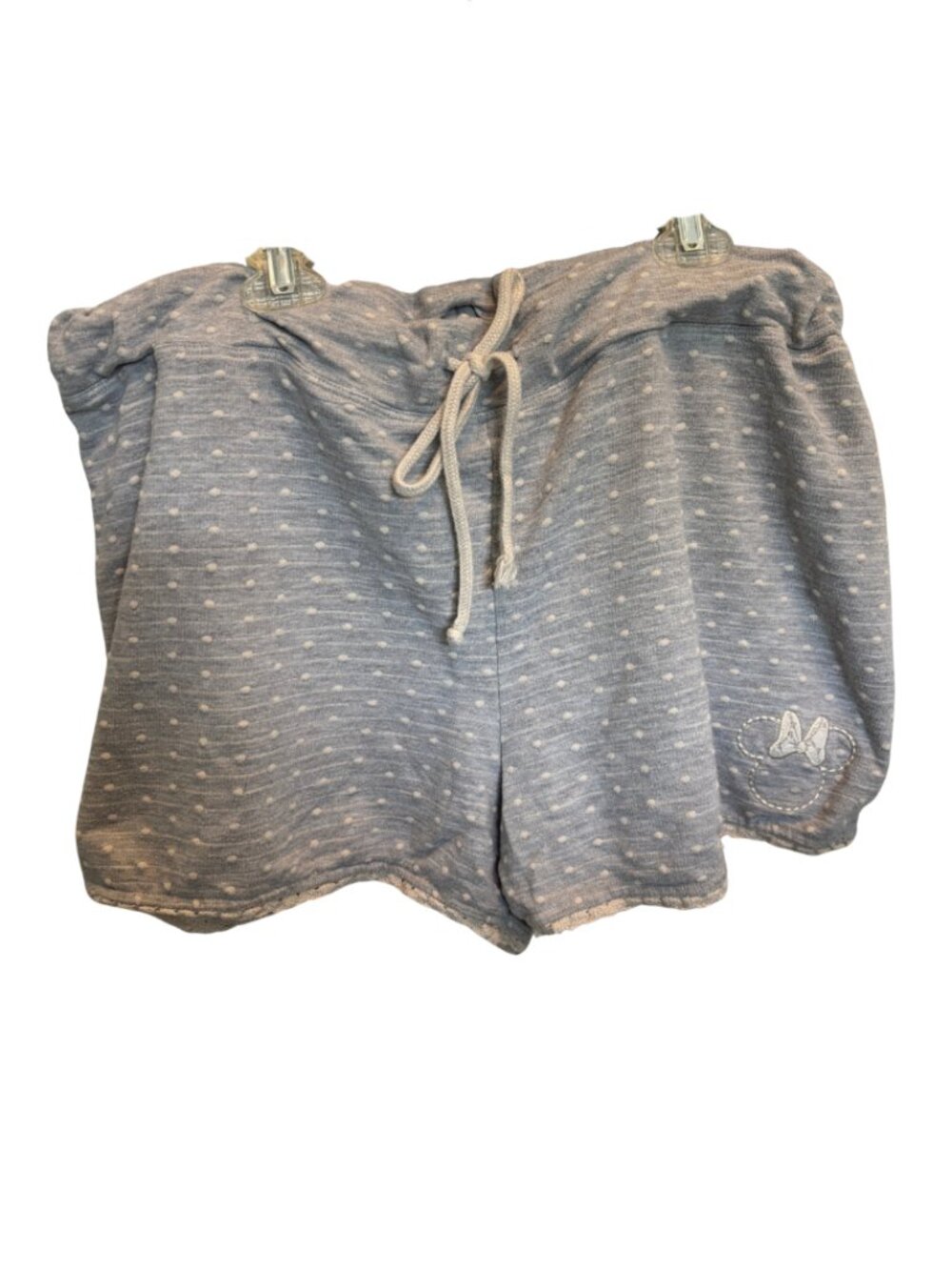 Disney Minnie Mouse gray drawstring lounge shorts XL
